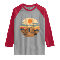Vintage Monument Valley Landscape Raglan Shirt Desert Hogan Home Art