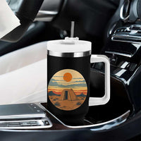 Vintage Monument Valley Landscape Tumbler With Handle Desert Hogan Home Art
