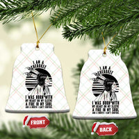 Native American Heritage Pride Gift Ceramic Ornament I Am A Cherokee Born With Heart On My Sleeve