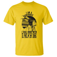 Native American Heritage Pride Gift T Shirt I Am A Cherokee Born With Heart On My Sleeve