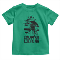 Native American Heritage Pride Gift Toddler T Shirt I Am A Cherokee Born With Heart On My Sleeve