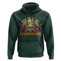 Cherokee Heritage Pride Hoodie Vintage Native American Warrior Skull