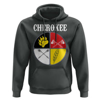 Cherokee Cultural Pride Hoodie Native American Medicine Wheel Art