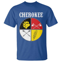 Cherokee Cultural Pride T Shirt Native American Medicine Wheel Art