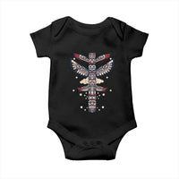 Native American Totem Pole Baby Onesie Pacific Northwest Indigenous Tribal
