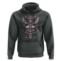 Native American Totem Pole Hoodie Pacific Northwest Indigenous Tribal