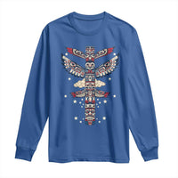Native American Totem Pole Long Sleeve Shirt Pacific Northwest Indigenous Tribal
