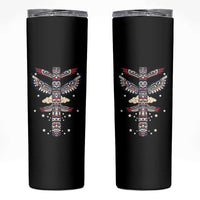 Native American Totem Pole Skinny Tumbler Pacific Northwest Indigenous Tribal