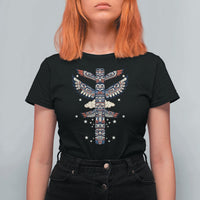 Native American Totem Pole T Shirt For Women Pacific Northwest Indigenous Tribal