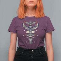 Native American Totem Pole T Shirt For Women Pacific Northwest Indigenous Tribal