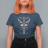 Native American Totem Pole T Shirt For Women Pacific Northwest Indigenous Tribal