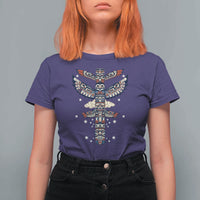Native American Totem Pole T Shirt For Women Pacific Northwest Indigenous Tribal