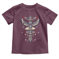 Native American Totem Pole Toddler T Shirt Pacific Northwest Indigenous Tribal