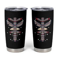 Native American Totem Pole Tumbler Cup Pacific Northwest Indigenous Tribal
