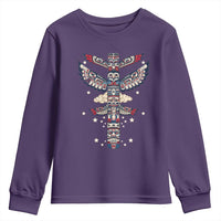 Native American Totem Pole Youth Sweatshirt Pacific Northwest Indigenous Tribal