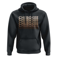 Vintage Cherokee Native Pride Stacked Typography Hoodie