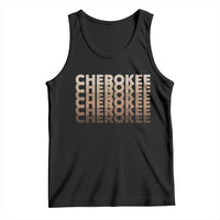 Vintage Cherokee Native Pride Stacked Typography Tank Top
