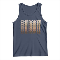 Vintage Cherokee Native Pride Stacked Typography Tank Top