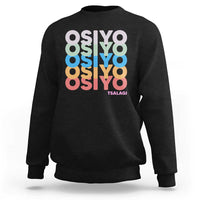 Osiyo Tsalagi Cherokee Native American Pride Sweatshirt Retro Stacked Typography