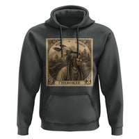 Cherokee Pride Strength Hoodie Native American Vintage Postage Stamp Graphic