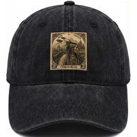 Cherokee Pride Strength Washed Cotton Baseball Cap Native American Vintage Postage Stamp Graphic