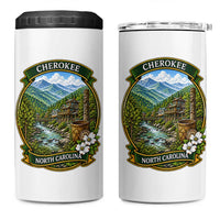 Vintage Great Smoky Mountains 4 in 1 Can Cooler Tumbler Cherokee North Carolina Landscape