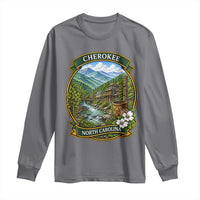 Vintage Great Smoky Mountains Long Sleeve Shirt Cherokee North Carolina Landscape
