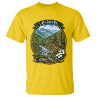 Vintage Great Smoky Mountains T Shirt Cherokee North Carolina Landscape