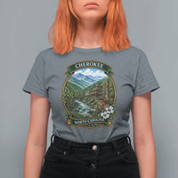 Vintage Great Smoky Mountains T Shirt For Women Cherokee North Carolina Landscape