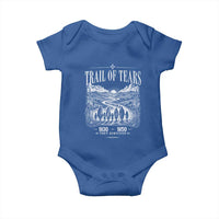 Cherokee History Native American Vintage Gift Baby Onesie They Survived Trail Of Tears