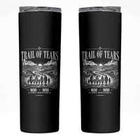 Cherokee History Native American Vintage Gift Skinny Tumbler They Survived Trail Of Tears