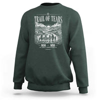 Cherokee History Native American Vintage Gift Sweatshirt They Survived Trail Of Tears
