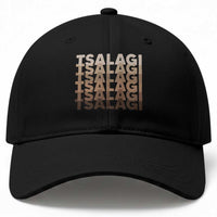 Cherokee Tsalagi Heritage Pride Stacked Typography Baseball Cap