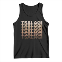 Cherokee Tsalagi Heritage Pride Stacked Typography Tank Top