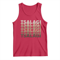 Cherokee Tsalagi Heritage Pride Stacked Typography Tank Top
