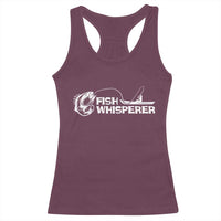 The Fish Whisperer Racerback Tank Top Funny Fishing Gift - Wonder Print Shop