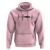 Fish And Forest Fishing Lover Heartbeat Gift Hoodie - Wonder Print Shop