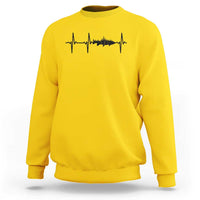 Fish And Forest Fishing Lover Heartbeat Gift Sweatshirt - Wonder Print Shop