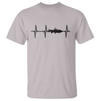 Fish And Forest Fishing Lover Heartbeat Gift T Shirt - Wonder Print Shop