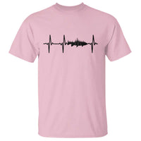 Fish And Forest Fishing Lover Heartbeat Gift T Shirt - Wonder Print Shop