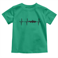 Fish And Forest Fishing Lover Heartbeat Gift Toddler T Shirt - Wonder Print Shop
