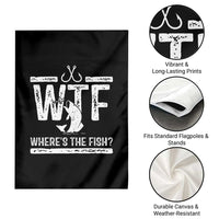 Where Is The Fish Garden Flag Funny WTF Fishing Gift - Wonder Print Shop