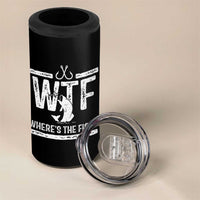 Where Is The Fish 4 in 1 Can Cooler Tumbler Funny WTF Fishing Gift