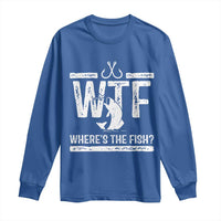 Where Is The Fish Long Sleeve Shirt Funny WTF Fishing Gift - Wonder Print Shop