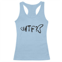 WTF Where Is The Fish Racerback Tank Top Funny Fisherman Gift