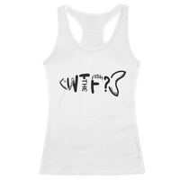 WTF Where Is The Fish Racerback Tank Top Funny Fisherman Gift