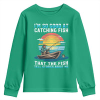 Funny Fishing Youth Sweatshirt Im So Good At Catching Fish Gift - Wonder Print Shop