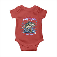 Funny Make Fishing Great Again Baby Onesie Fisherman Gift - Wonder Print Shop