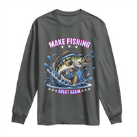 Funny Make Fishing Great Again Long Sleeve Shirt Fisherman Gift - Wonder Print Shop