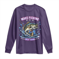 Funny Make Fishing Great Again Long Sleeve Shirt Fisherman Gift - Wonder Print Shop